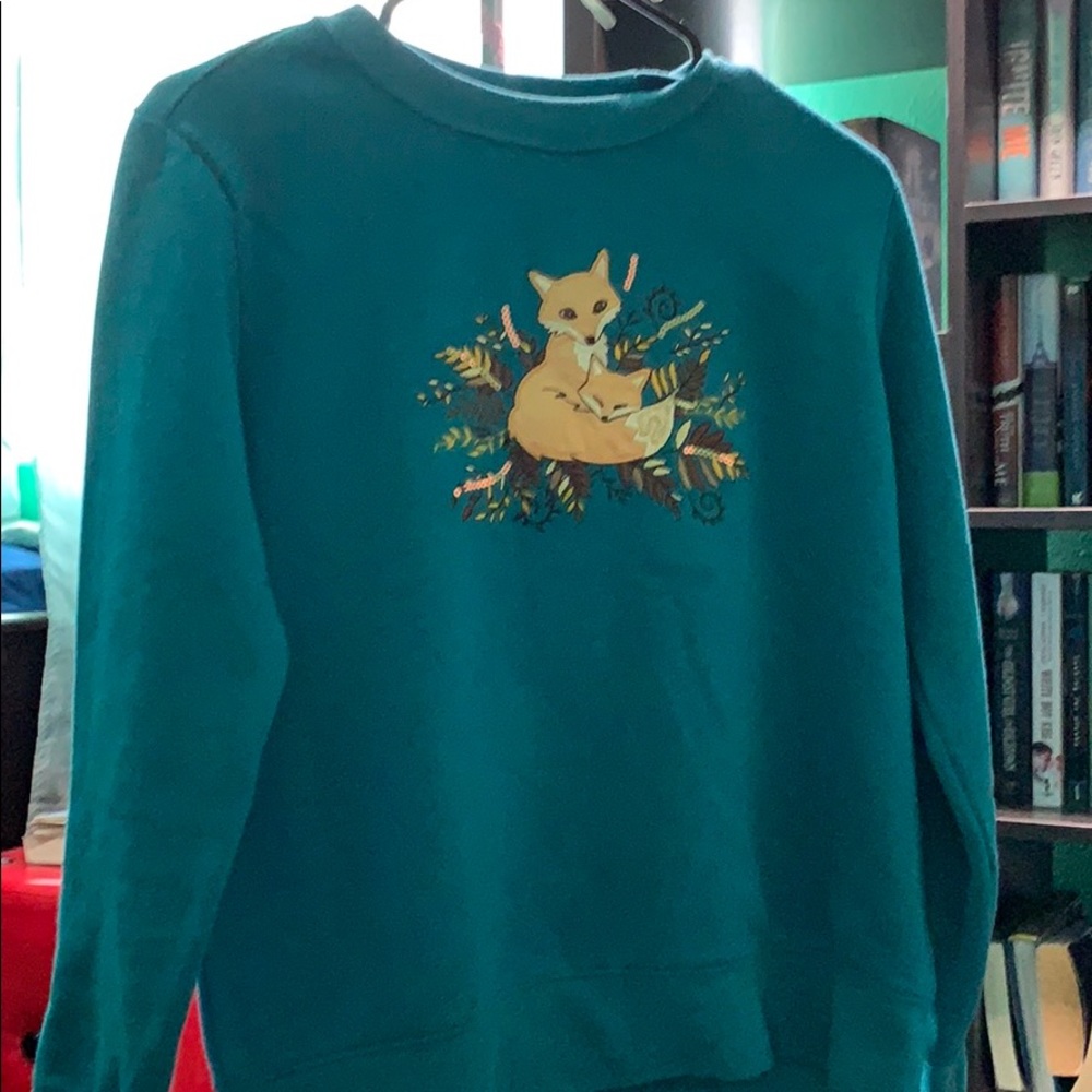 Fox embellished sweater
